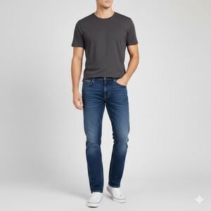 Old Navy Men's 32x34 Loose Built-In Flex Jeans Medium Wash Denim Stretch